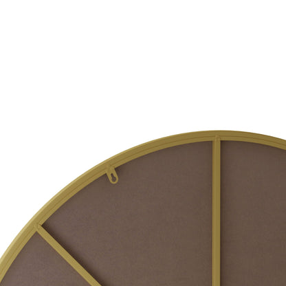Gold circular mirror 48 inch wall mounted for living room
