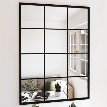 Wall Mirror Black 31.5"x23.6" Metal image 1