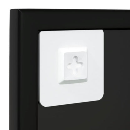 Wall Mirror Black 31.5"x23.6" Metal image 7