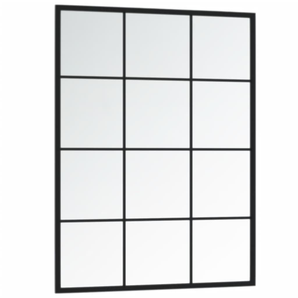 Wall Mirror Black 31.5"x23.6" Metal image 4
