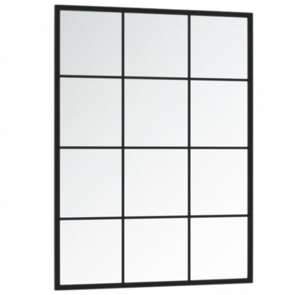 Wall Mirror Black 31.5"x23.6" Metal image 4