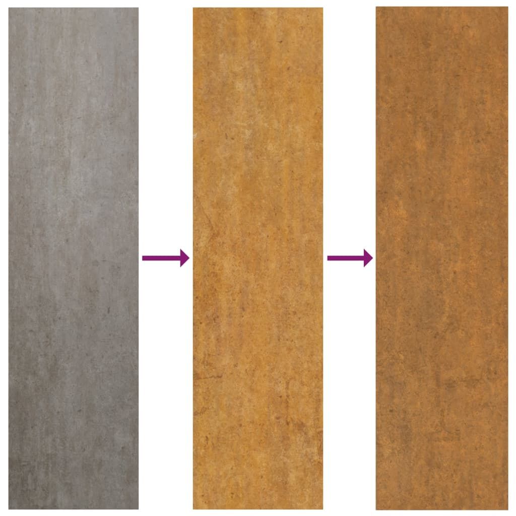 Wall Planters 2 pcs Rusty Corten Steel 20.9"x3.9"x6.7 image 8