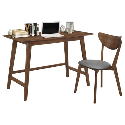Walnut 2-Piece Writing Desk Set image 2