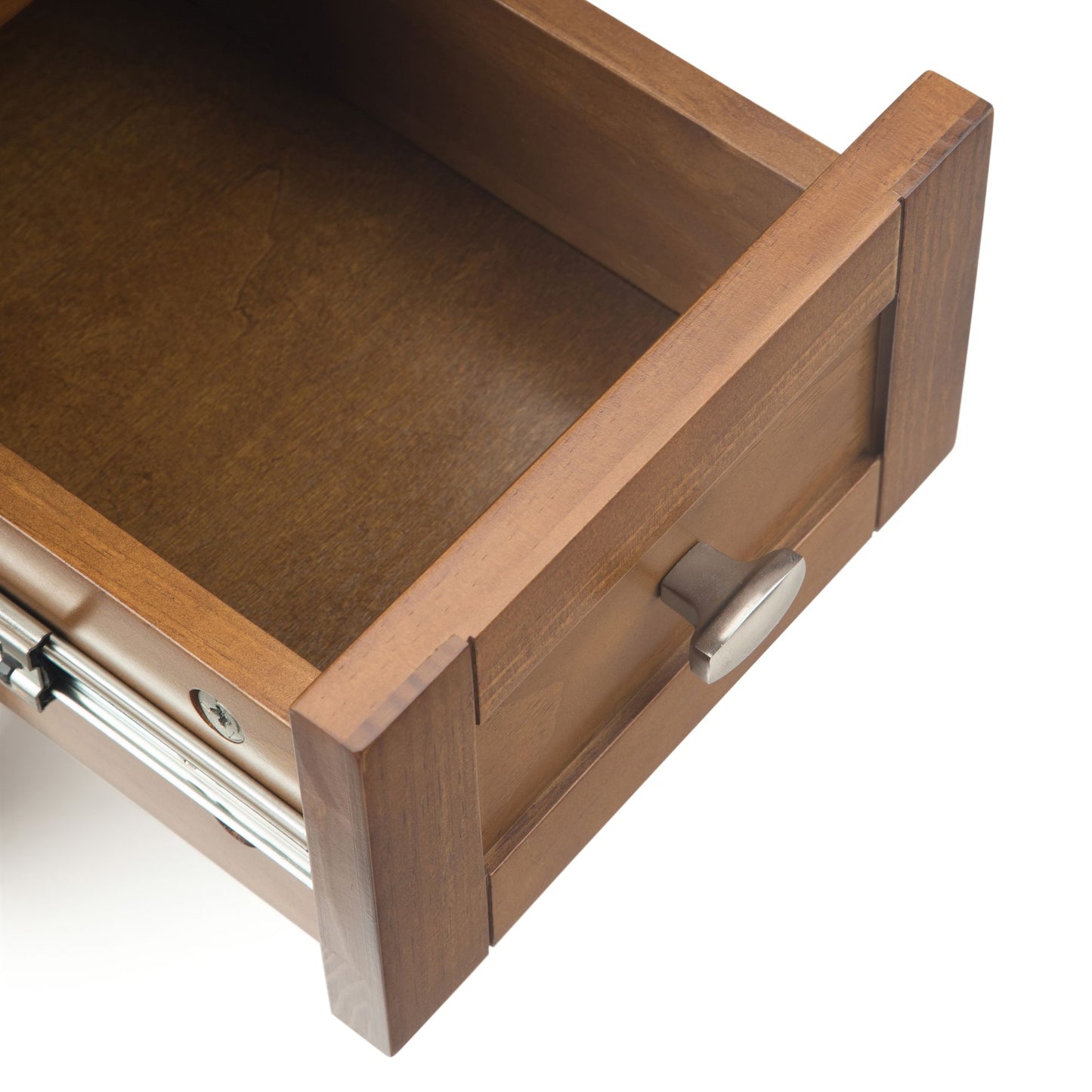 Warm Shaker Solid Wood 14 inch Wide Transitional Narrow Side Table in Light Golden Brown image 3