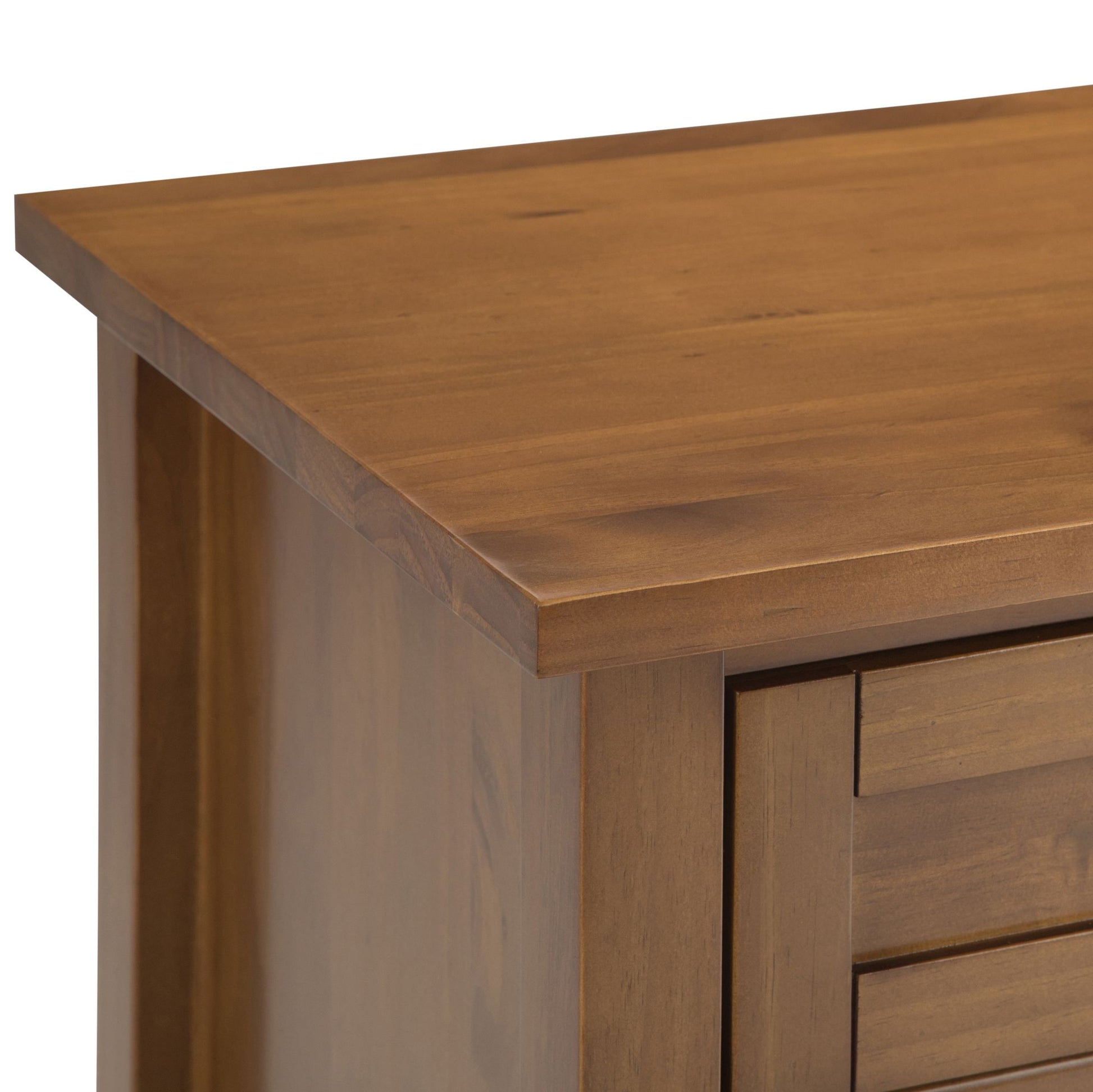 Warm Shaker Solid Wood 24 inch Wide Transitional Nightstand in Light Golden Brown image 3