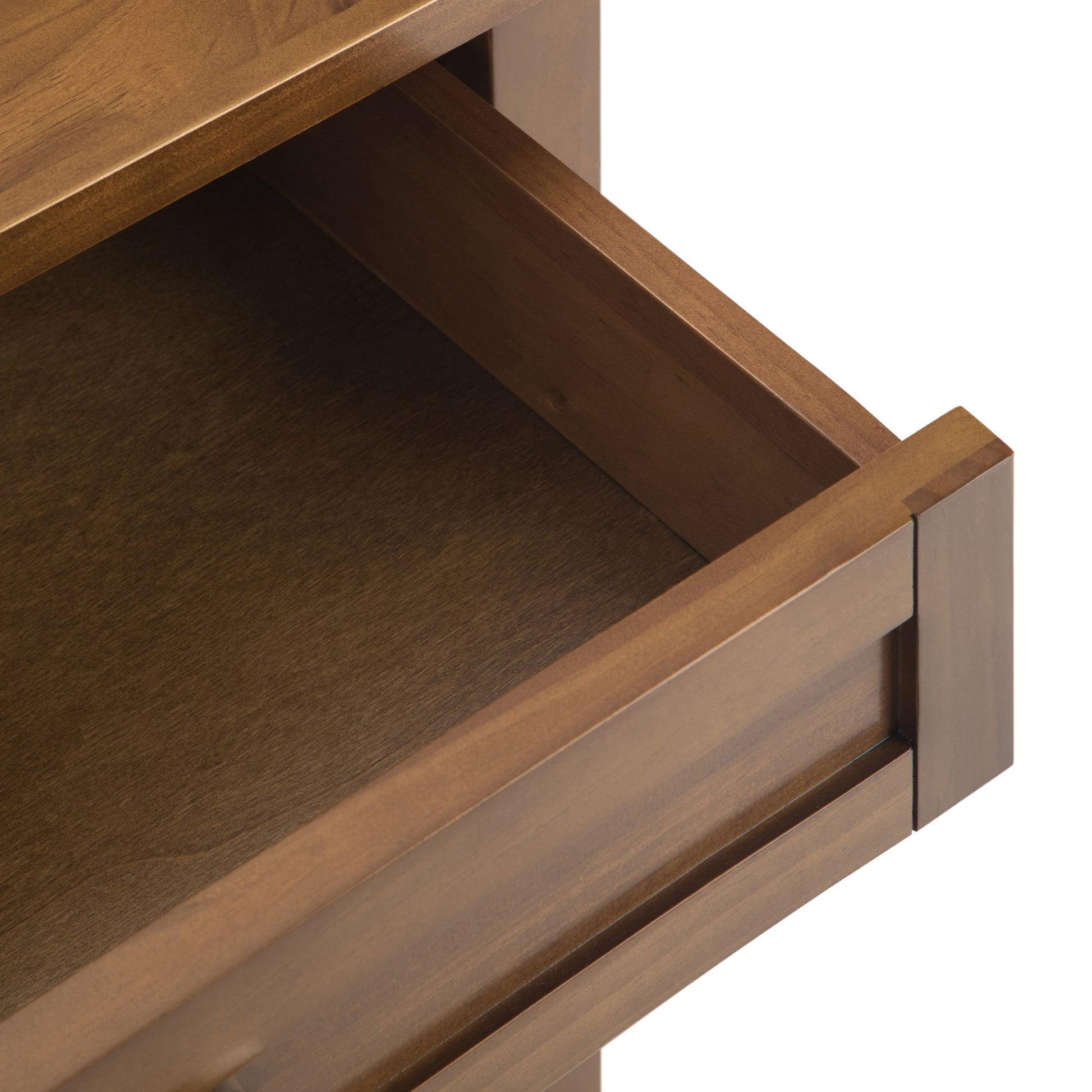 Warm Shaker Solid Wood 24 inch Wide Transitional Nightstand in Light Golden Brown image 4