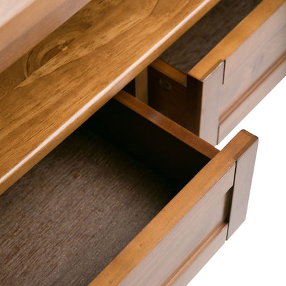 Warm Shaker Solid Wood 48 inch Wide Transitional Coffee Table in Light Golden Brown image 4