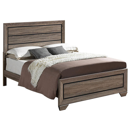 Washed Taupe Queen Panel Bed image 2