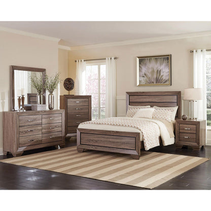 Washed Taupe Queen Panel Bed image 5