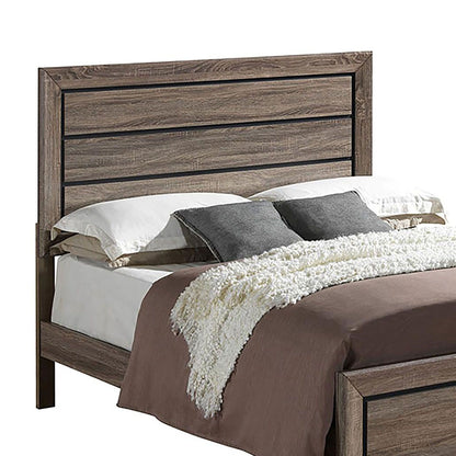 Washed Taupe Queen Panel Bed image 4