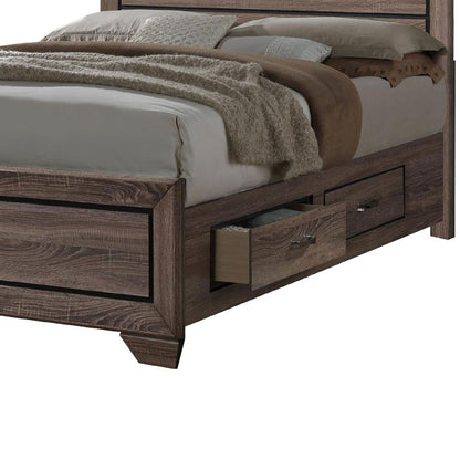 Washed Taupe Queen Storage Bed image 3