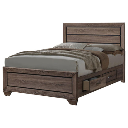 Washed Taupe Queen Storage Bed image 2