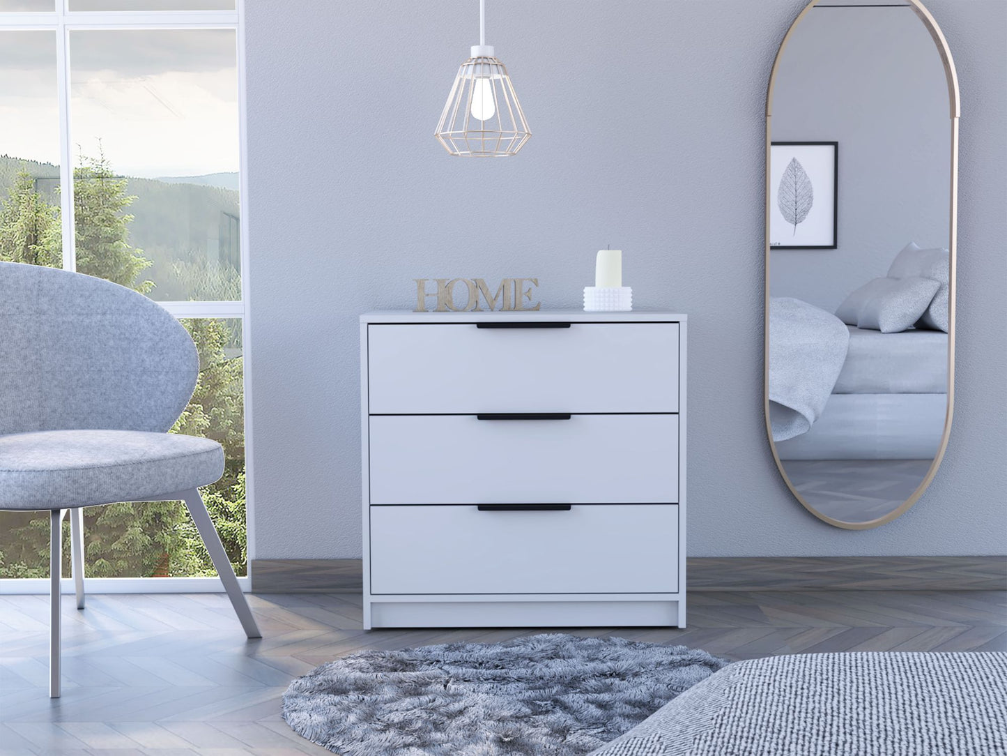 Washington Three Drawer Dresser image 1