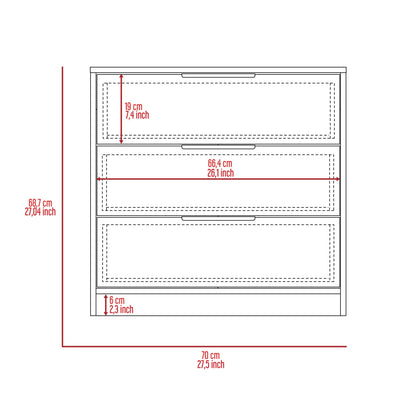 Washington Three Drawer Dresser image 4