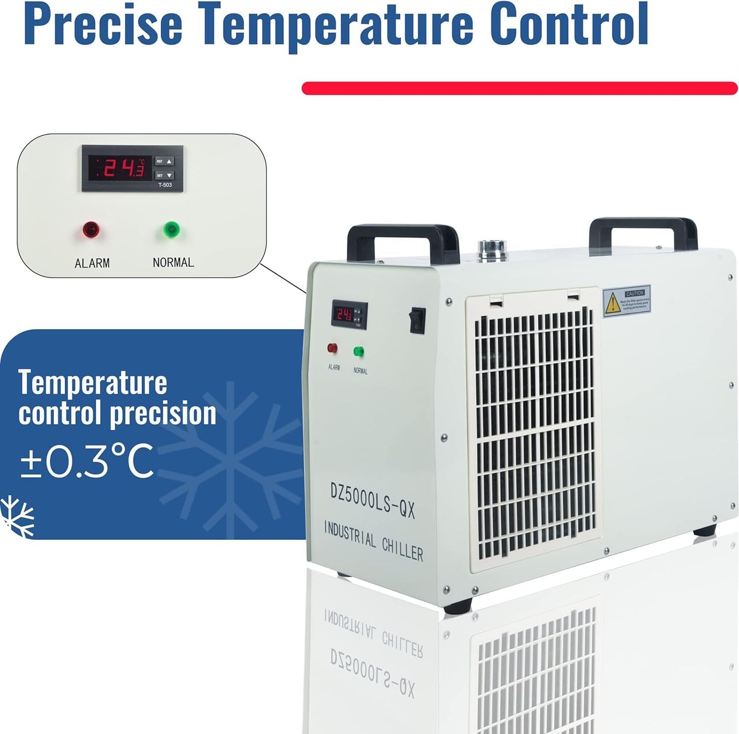 Water Chiller Industrial Chiller 6L Industrial Water Chiller for 40W 60W 80W 130W CO2 Laser Engraving & Cutting Machines image 2