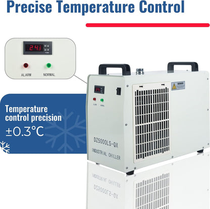 Water Chiller Industrial Chiller 6L Industrial Water Chiller for 40W 60W 80W 130W CO2 Laser Engraving & Cutting Machines image 2