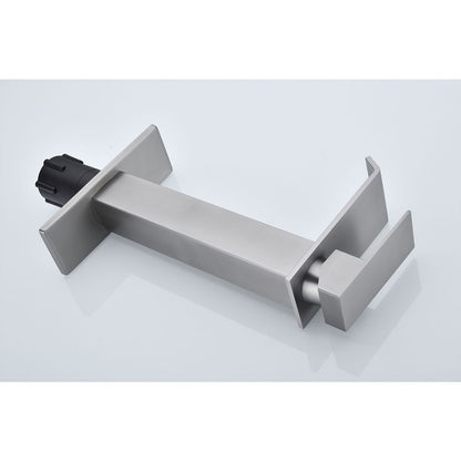 Waterfall Spout Single Handle Bathroom Sink Faucet image 2