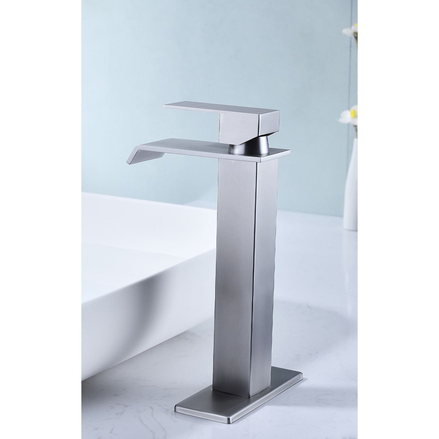 Waterfall Spout Single Handle Bathroom Sink Faucet image 6
