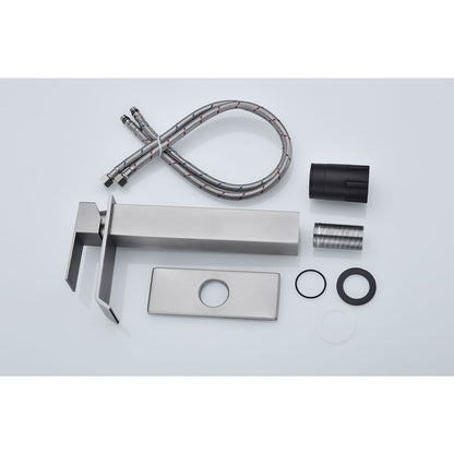 Waterfall Spout Single Handle Bathroom Sink Faucet image 7