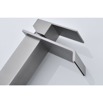 Waterfall Spout Single Handle Bathroom Sink Faucet image 4