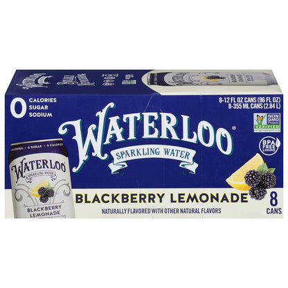 Waterloo - Sparkling Water Blckbry Lmnade - Case Of 3-8/12 Fz image 1