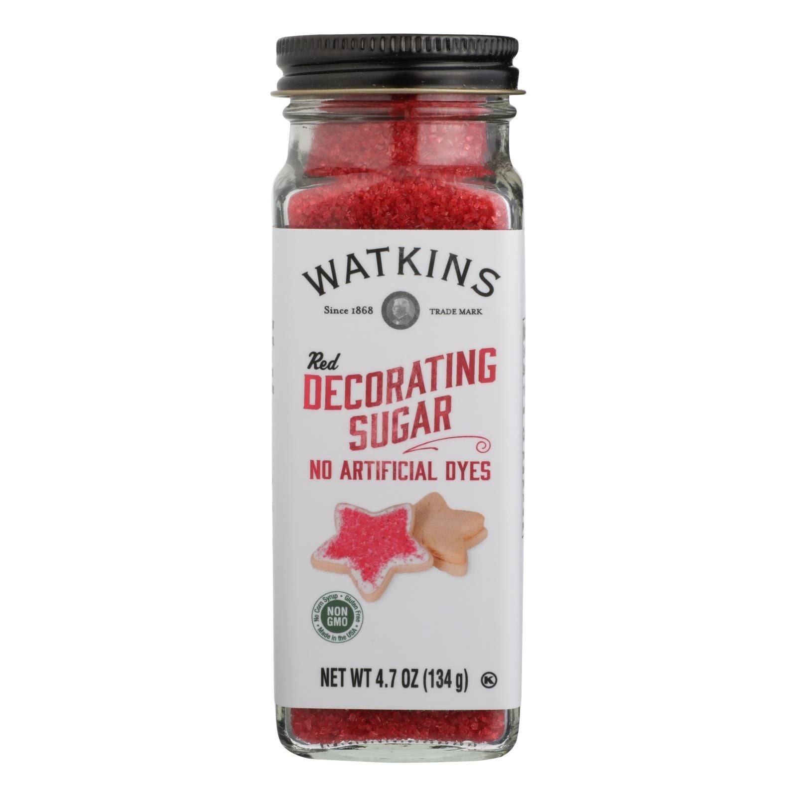 Watkins - Decorating Sugar Red - Case Of 3-4.7 Oz image 1