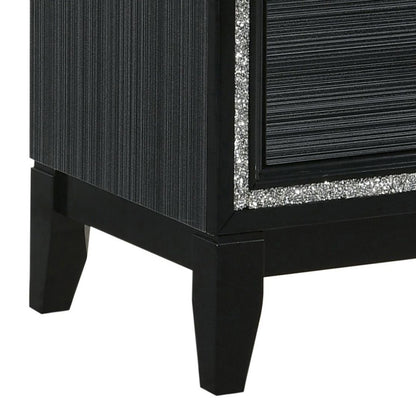 Weathered Black 2-drawer Nightstand image 6