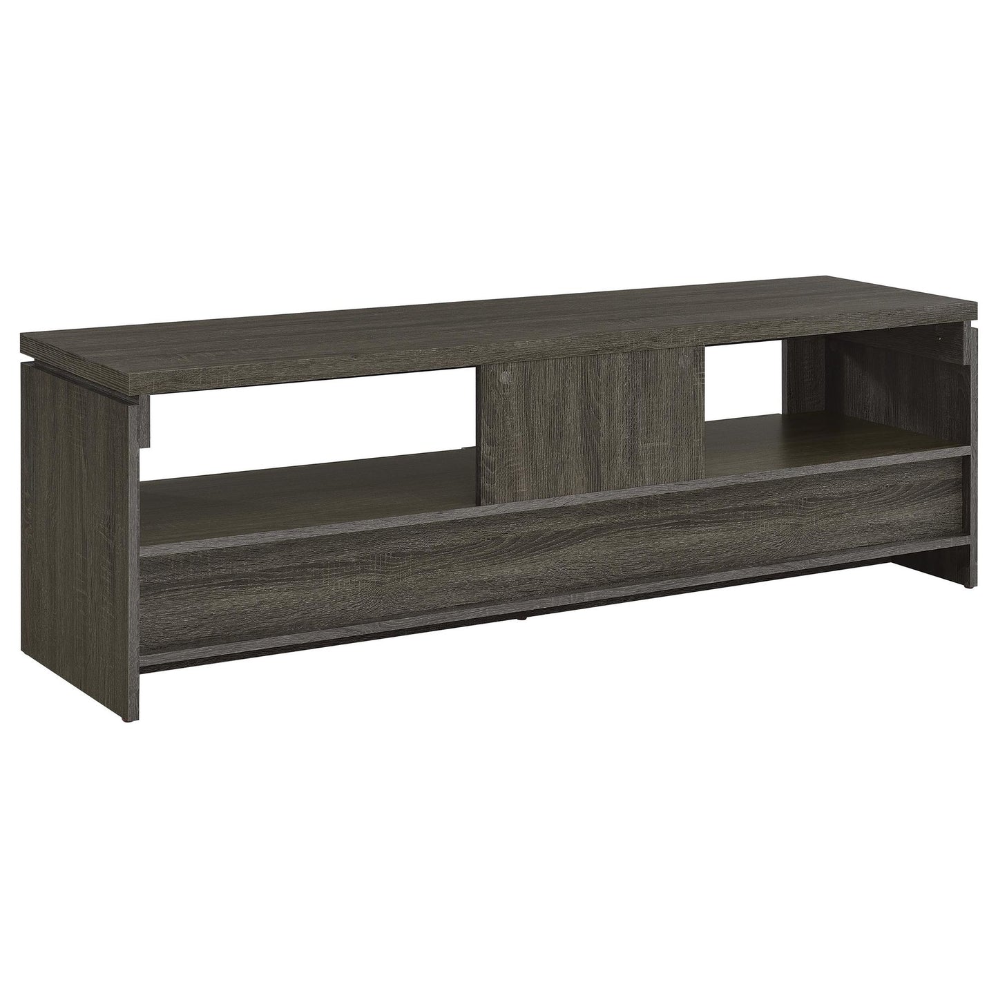 Weathered Grey 59-inch 2-Drawer TV Console image 8
