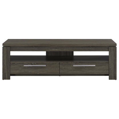 Weathered Grey 59-inch 2-Drawer TV Console image 4