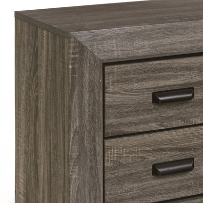 Weathered Grey Grain 2-drawer Nightstand image 5