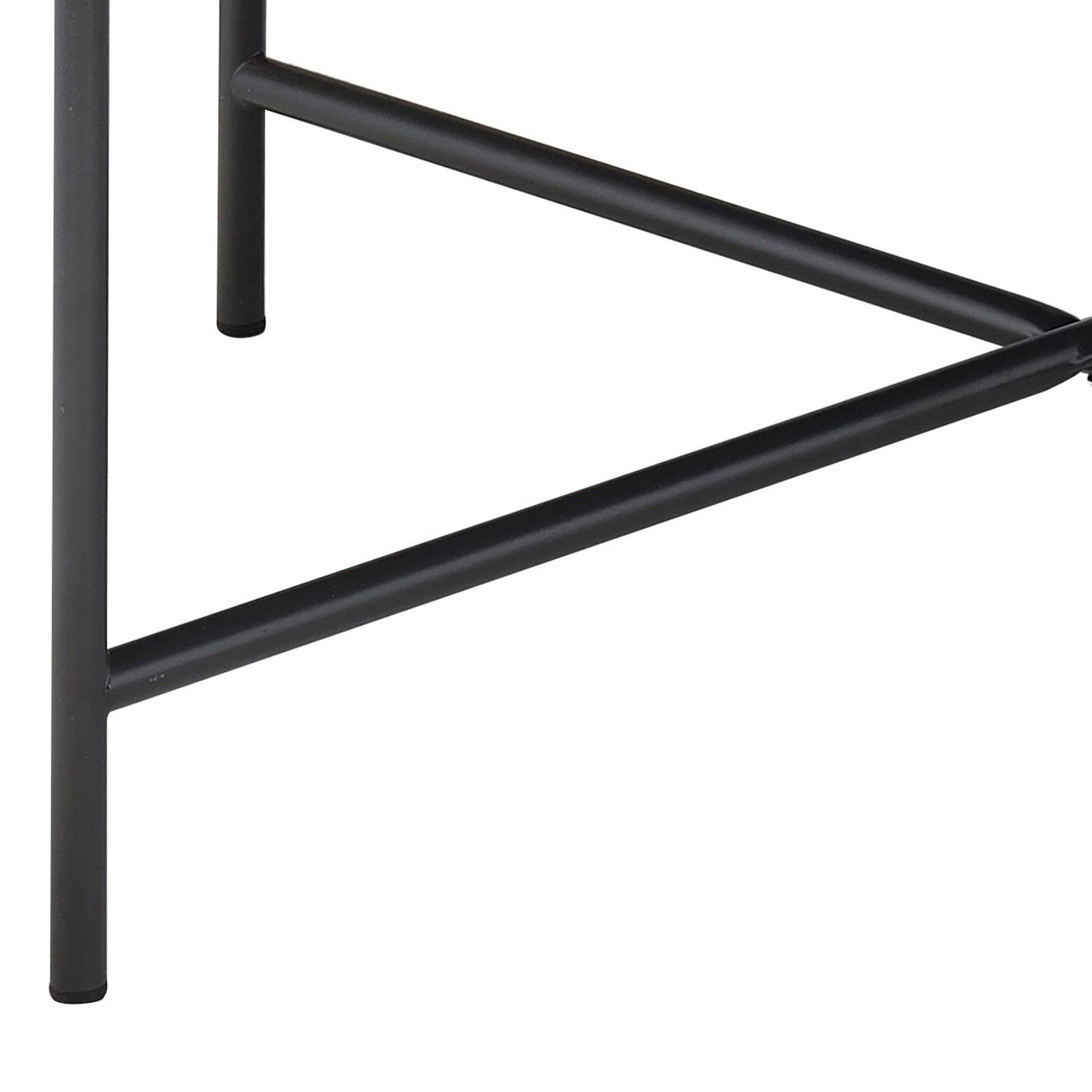 Weathered Grey Oak and Black Coffee Table image 5