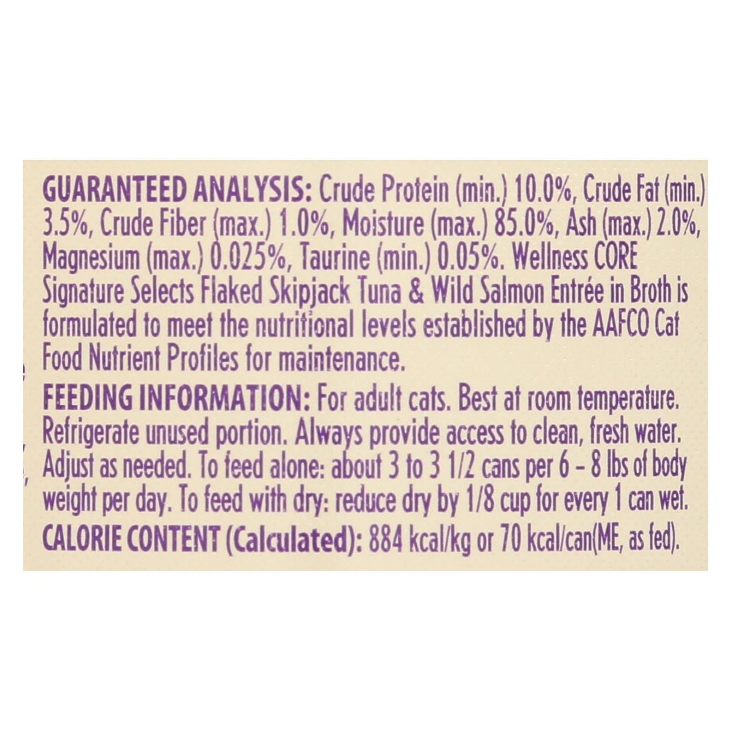 Wellness Pet Products - Signature Selects Cat Food - Skipjack Tuna And Wild Salmon Entree In Broth - Case Of 12 - 2.8 Oz image 3
