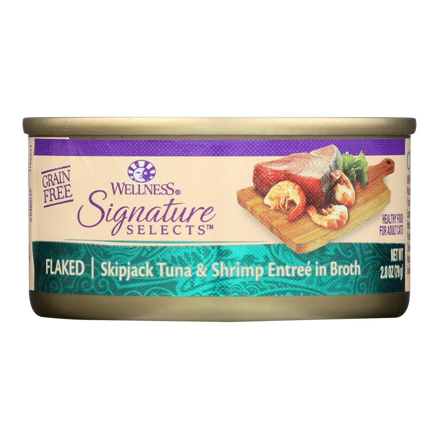 Wellness Pet Products Cat - Can - Tuna - Shrimp - Signature Selects - Case Of 12 - 2.8 Oz image 1