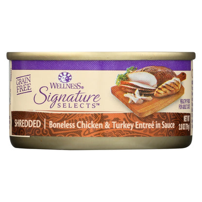 Wellness Pet Products Cat - Can - Turkey - Chicken - Signature Selects - Case Of 12 - 2.8 Oz image 1