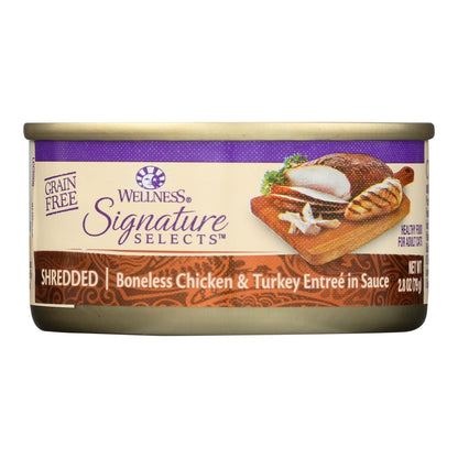 Wellness Pet Products Cat - Can - Turkey - Chicken - Signature Selects - Case Of 12 - 2.8 Oz image 2