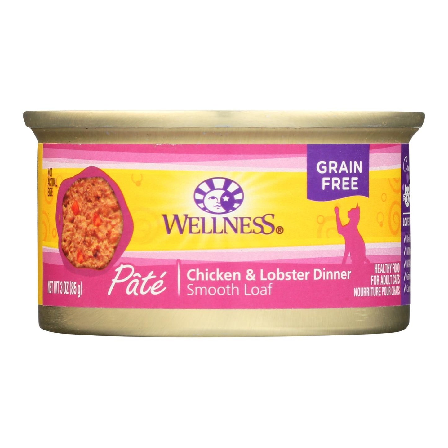 Wellness Pet Products Cat Food - Chicken And Lobster - Case Of 24 - 3 Oz. image 1