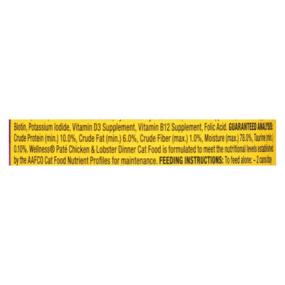 Wellness Pet Products Cat Food - Chicken And Lobster - Case Of 24 - 3 Oz. image 3