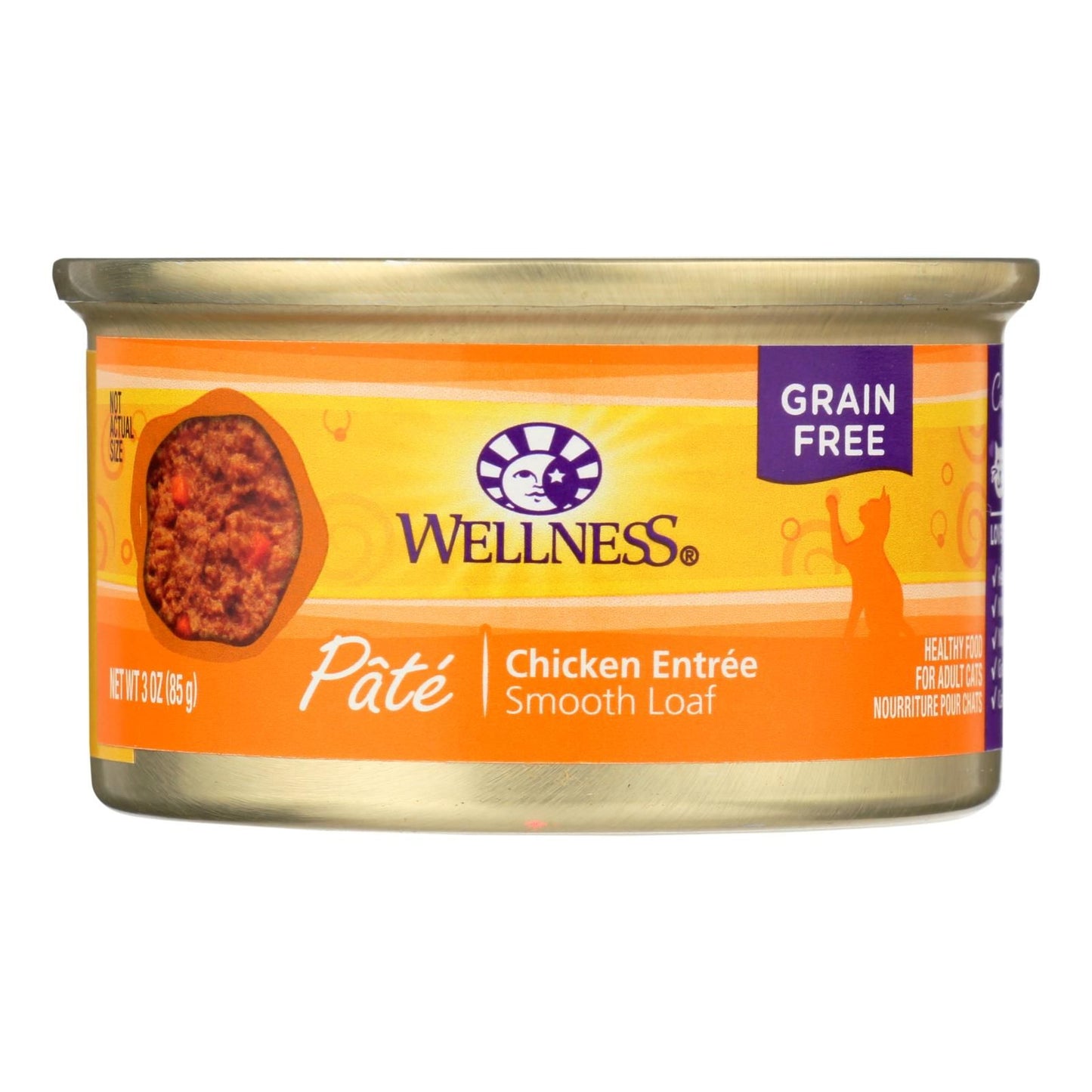 Wellness Pet Products Cat Food - Chicken Recipe - Case Of 24 - 3 Oz. image 1