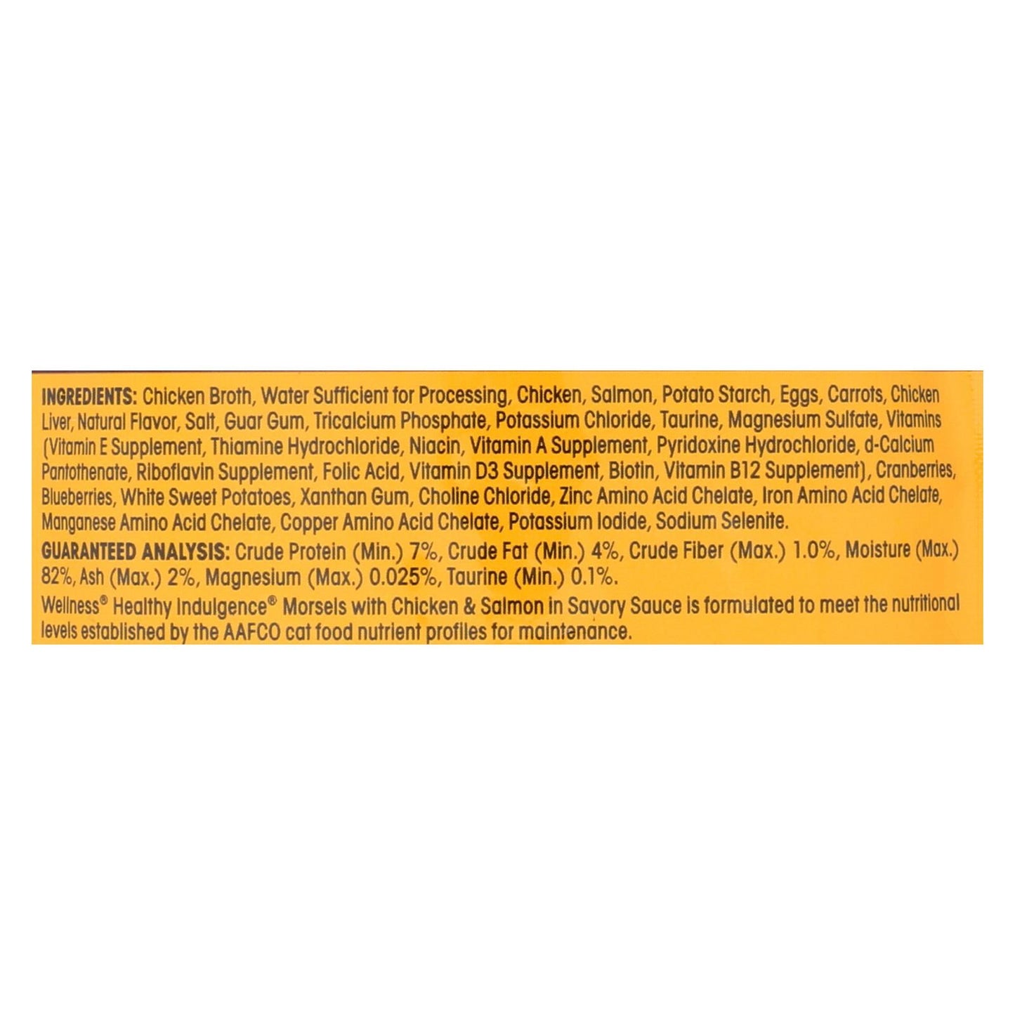 Wellness Pet Products Cat Food - Morsels With Chicken And Salmon In Savory Sauce - Case Of 24 - 3 Oz. image 2