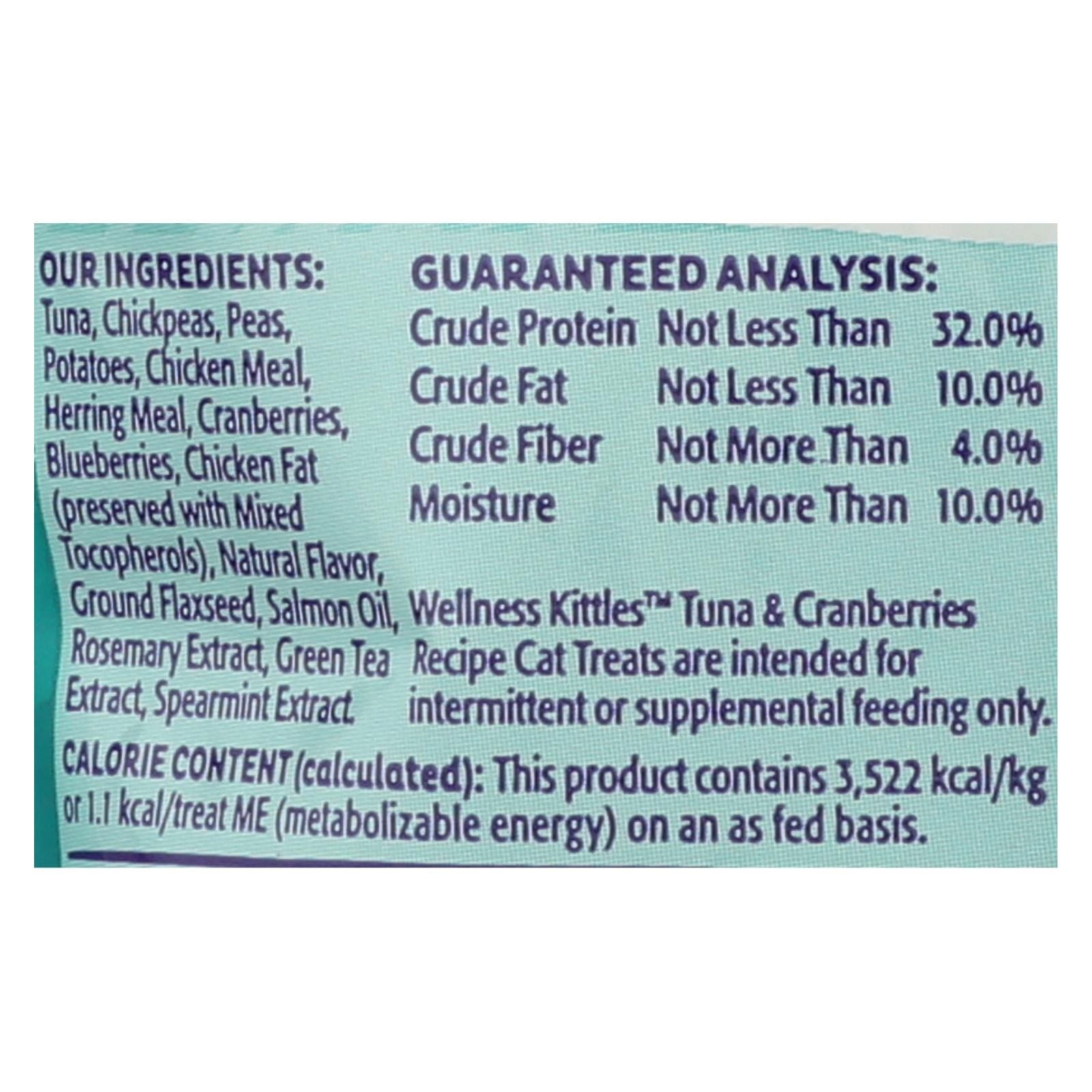 Wellness Pet Products Cat Treat - Kittles - Tuna & Cranberry - Case Of 14 - 2 Oz image 2