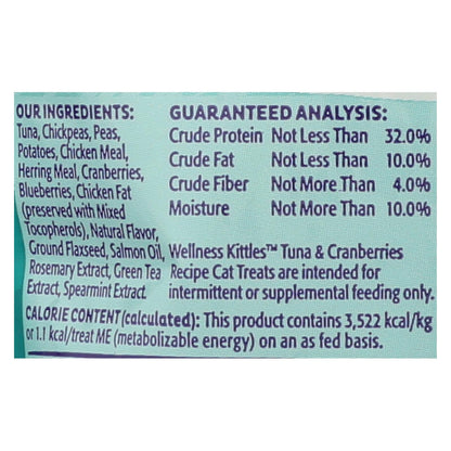 Wellness Pet Products Cat Treat - Kittles - Tuna & Cranberry - Case Of 14 - 2 Oz image 2