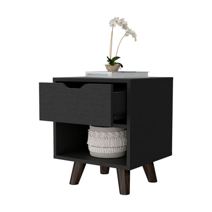 Wenge 1-Open Storage Shelf Nightstand image 6