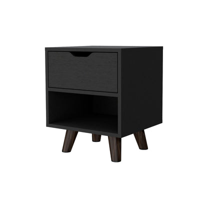 Wenge 1-Open Storage Shelf Nightstand image 3