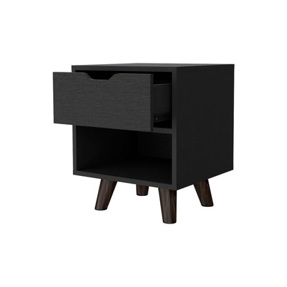 Wenge 1-Open Storage Shelf Nightstand image 4