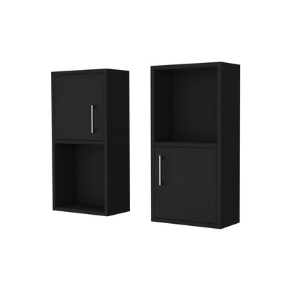 Wenge 2 Bathroom Medicine Cabinets with Open Shelf image 3