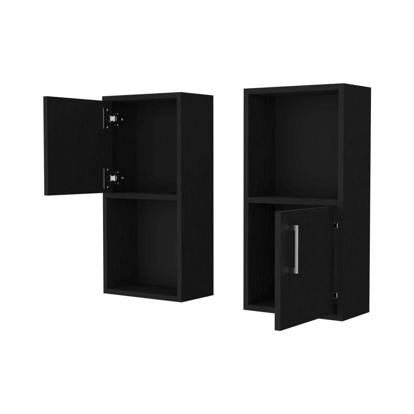 Wenge 2 Bathroom Medicine Cabinets with Open Shelf image 5