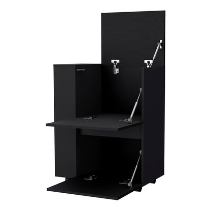 Wenge 2-Cabinet Bar Cart image 4