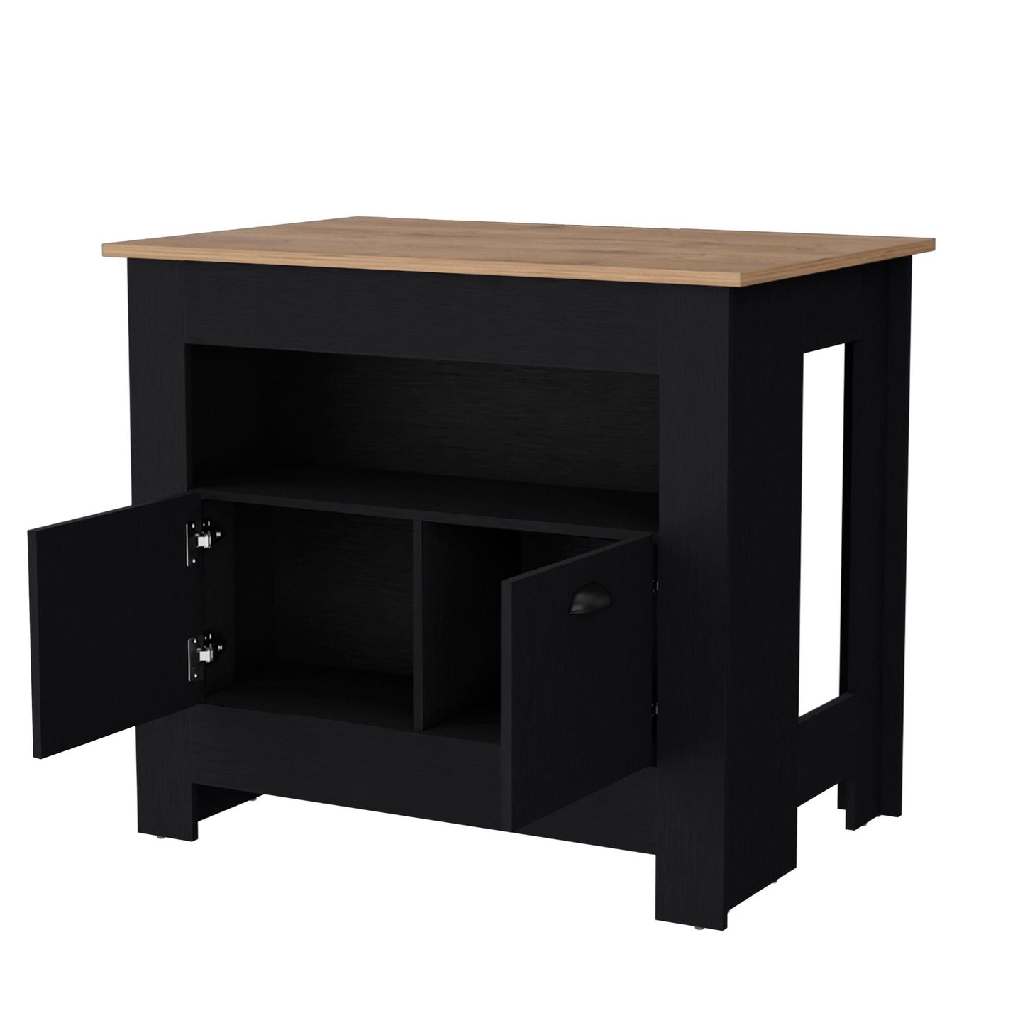 Wenge 2-Door Kitchen Island image 4