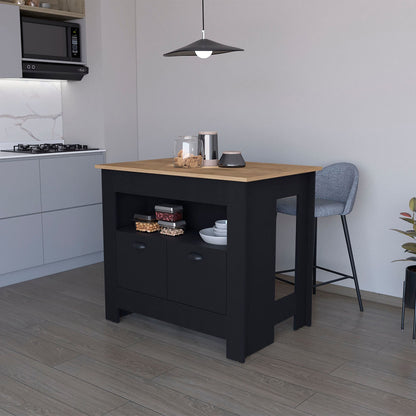 Wenge 2-Door Kitchen Island image 1