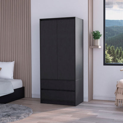 Wenge 2-Drawer Armoire image 1